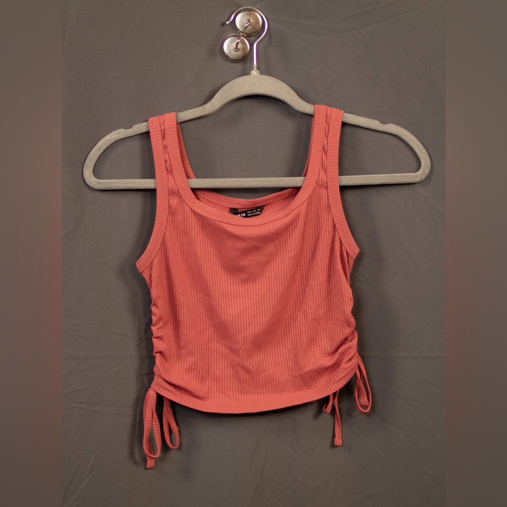 Pink Cropped Tank Top